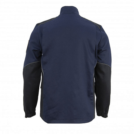 Летняя куртка мужская сварщика 1 класса Brodeks FS28-01, темно-синяя с черным