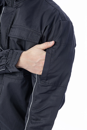 Летняя куртка мужская Brodeks KS 201, черная Летняя куртка мужская Brodeks KS 201, черная