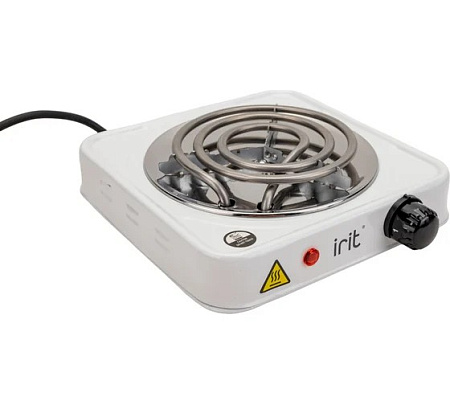 ЭЛЕКТРОПЛИТКА IRIT IR-8005, 220В, 1кW, спиральный ТЭН, однокомфорочная