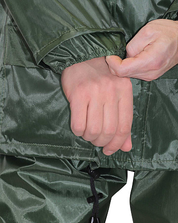 Костюм влагозащитный Сириус, нейлоновый, (куртка и брюки), зеленый 