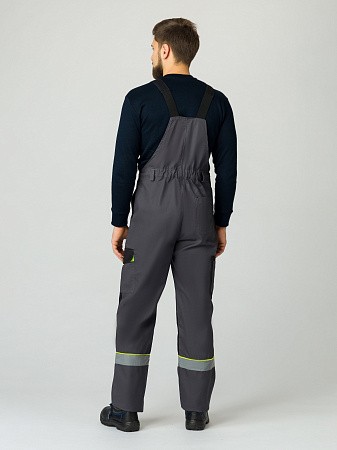 Летний костюм мужской Факел-Ховард-2/Корвет с полукомбинезоном, темно-серый с черным Летний костюм мужской Факел-Ховард-2/Корвет с полукомбинезоном, темно-серый с черным