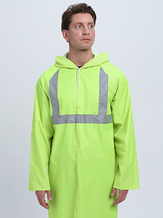 Плащ влагозащитный сигнальный ProfLineBase СОП, желтый Плащ влагозащитный сигнальный ProfLineBase СОП, желтый