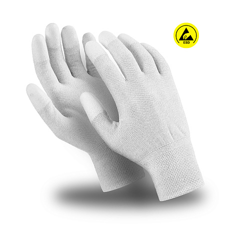 Перчатки Manipula Специалист Микростатик (ESD) (нейл.+полиур.+медн.), MG-163