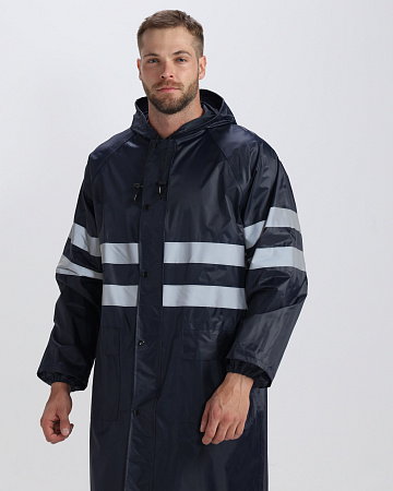 Плащ влагозащитный ПВХ Специалист ProfLine СОП, темно-синий Плащ влагозащитный ПВХ Специалист ProfLine СОП, темно-синий