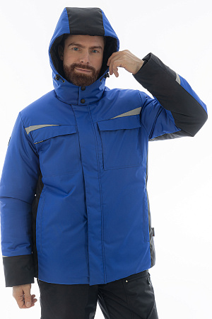 Зимний костюм мужской Brodeks KW603, синий с черным Зимний костюм мужской Brodeks KW603, синий с черным