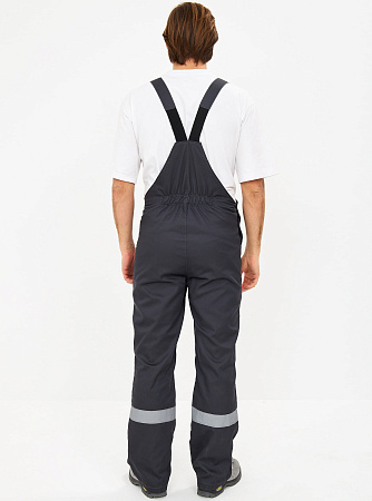 Летний костюм мужской Факел-Лигор-2 Премиум с СОП с полукомбинезоном, темно-серый с красным 