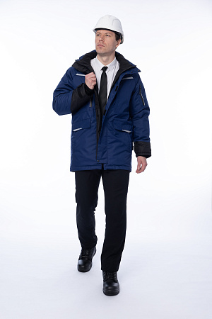 Зимняя куртка-парка мужская Brodeks KW215, синяя